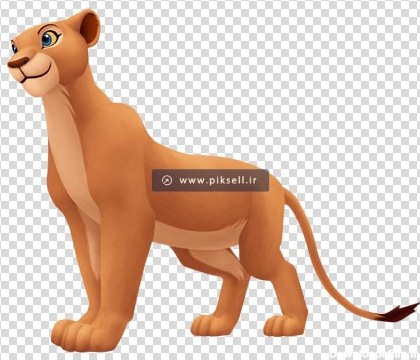 فایل دوربری شده شخصیت کارتونی شیر در کارتون Lion