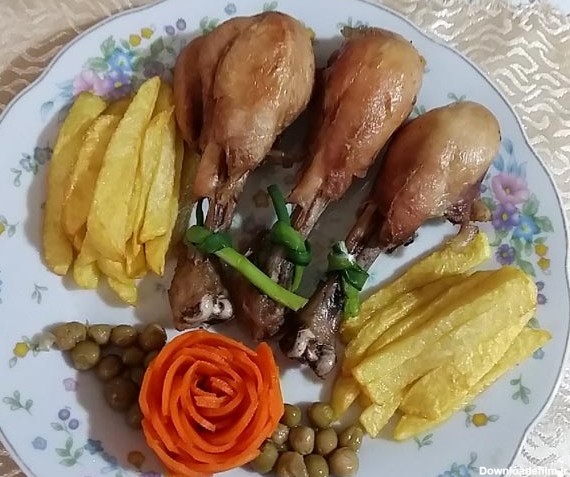 تزیین خورشت مرغ خوشگل خوشمزه برای مهمانی ها و مجالس - السن