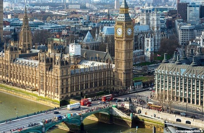 مجموعه تصاویر عکس های هوایی از شهر لندن