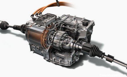 ماژول الکتریکی جدید جنرال موتورز در سال 2014 اسپارک خودروهای الکتریکی ، یک طراحی از جنرال موتورز را نمایان می کند، و 120 کیلو وات موتور کشش آهنربایی دائمی دارد (قابل مشاهده در سمت چپ) و نیز استفاده هوشمندانه از اجزای کلیدی انتقال، از ولت و دو حالت از انتقال هیبریدی.