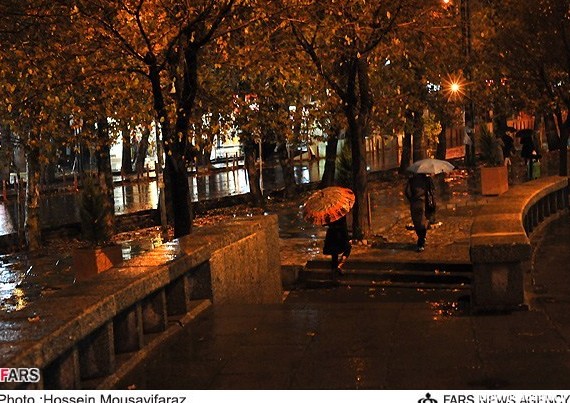 شب بارانی در تهران | خبرگزاری فارس