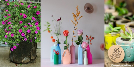 40 ایده جذاب و ساده برای ساخت گلدان تزئینی در خانه - فوبـورو مگ