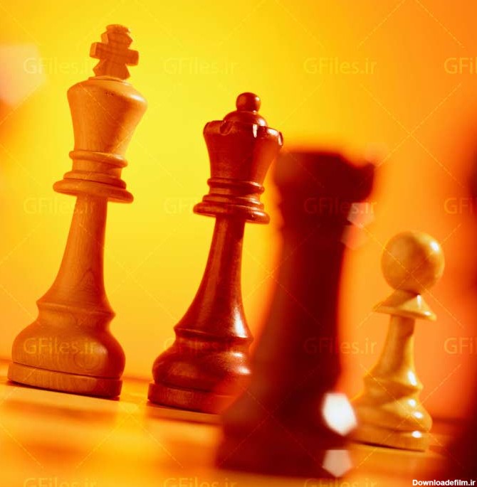 دانلود تصویر با کیفیت از صفحه بازی شطرنج از نمای نزدیک (Close Up)