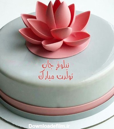 کیک نیلوفر جان تولدت مبارک