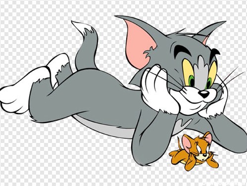 فایل Png کاراکتر کارتونی موش و گربه (تام و جری)