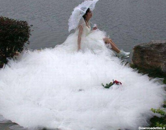 عجیب ترین لباس عروس دنیا
