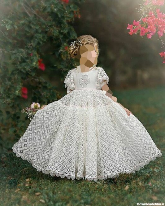 لباس عروس بچه گانه پف دار بلند