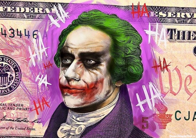 تصویر ابرقهرمانان هالیوودی روی دلار