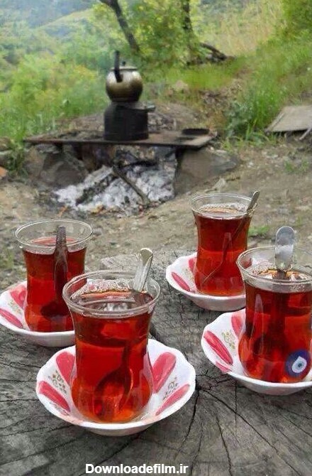 سلام صبح بخیر بفرمایید چای داغ - عکس ویسگون