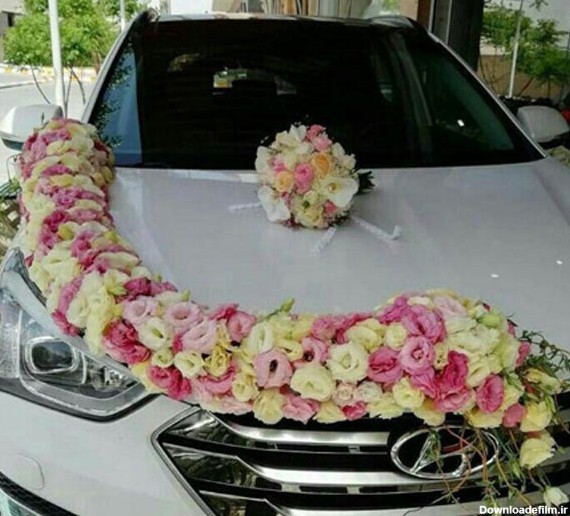 مدل ماشین عروس جدید با گل آرایی بسیار شیک و لاکچری