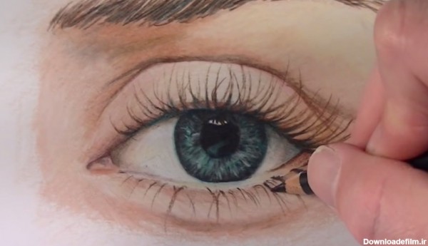 آموزش نقاشی چشم