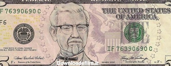 تصویر چهره ها بر روی دلار را ببینیم