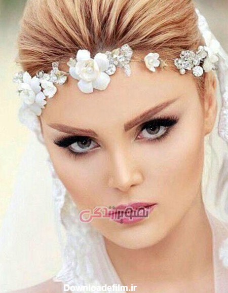 آرایش چهره عروس , شینیون عروس, مدل موی عروس