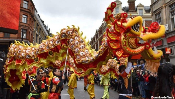 اژدها در چین رقص اژدها در جشن چینی