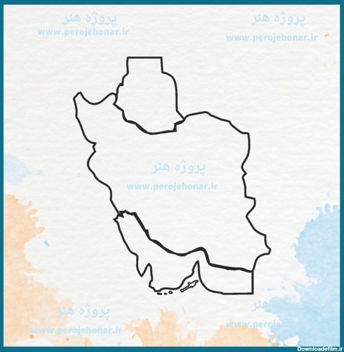 عکس نقشه ی ایران خام