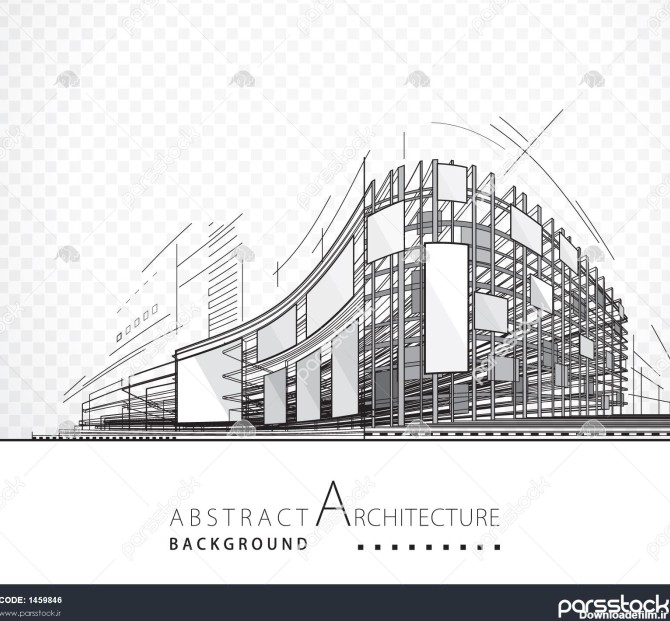 معماری پس زمینه طراحی سیاه و سفید ساختمان انتزاعی 1459846