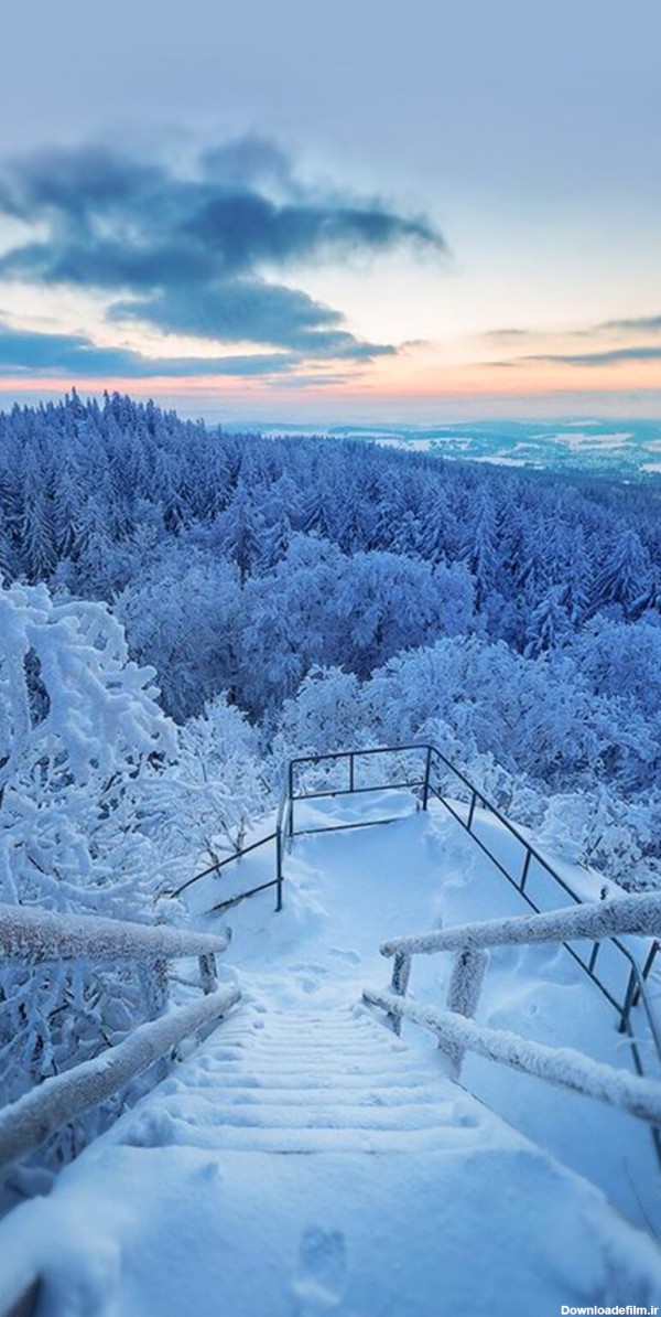 عکس پس زمینه طبیعت زمستانی