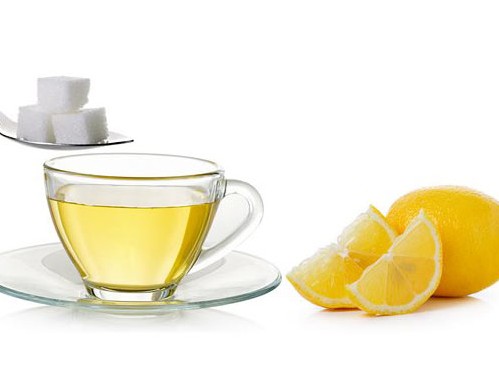 عکس با کیفیت از چای سبز و لیمو