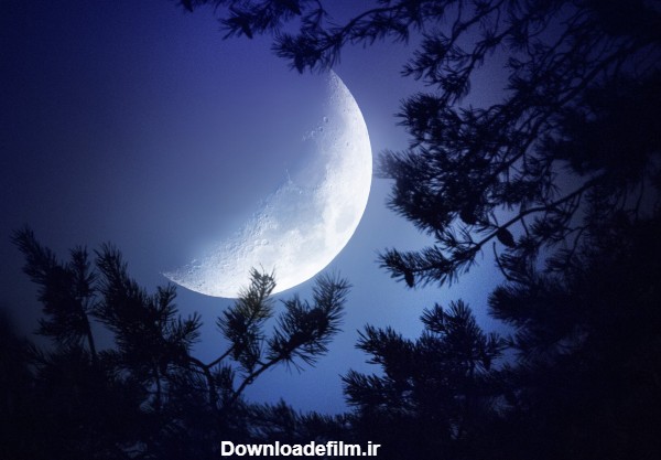 عکس از زیباترین حالت ماه در هفته اول در آسمان صاف با کیفیت بالا