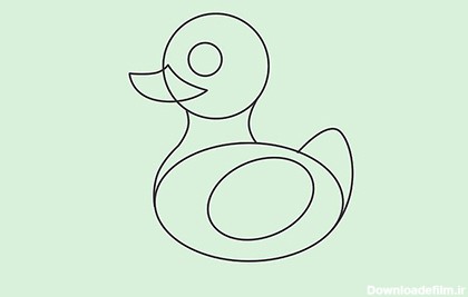 آموزش کشیدن نقاشی جوجه اردک