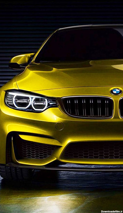 دانلود عکس بنز و بی ام دبلیو Wallpaper والپیپر بک گراند گوشی BMW yellow
