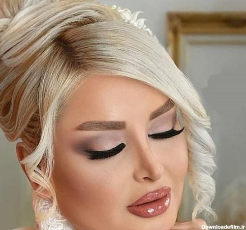 مدل عروس ایرانی با آرایش لایت و مدل موی بسیار زیبا
