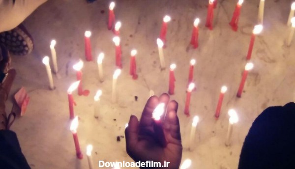 شمع هایی که در شام غریبان برای امام حسین (ع) می‌سوزند +فیلم و تصاویر