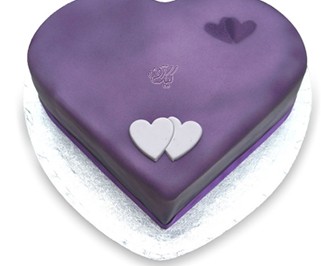 کیک سالگرد ازدواج - کیک قلب ویولت | کیک آف