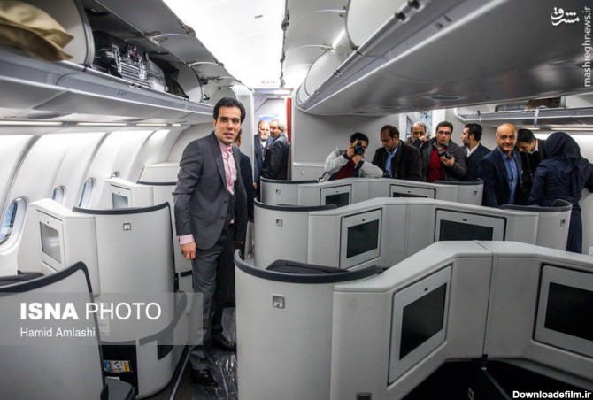 بخش فرست کلاس هواپیمای A330 ؛ دومین هواپیمای تحویلی ایرباس به ایران