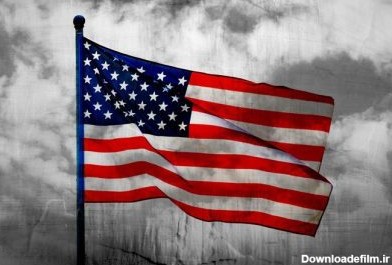 دانلود چکیده پرچم آمریکا با پرچم دار شدن