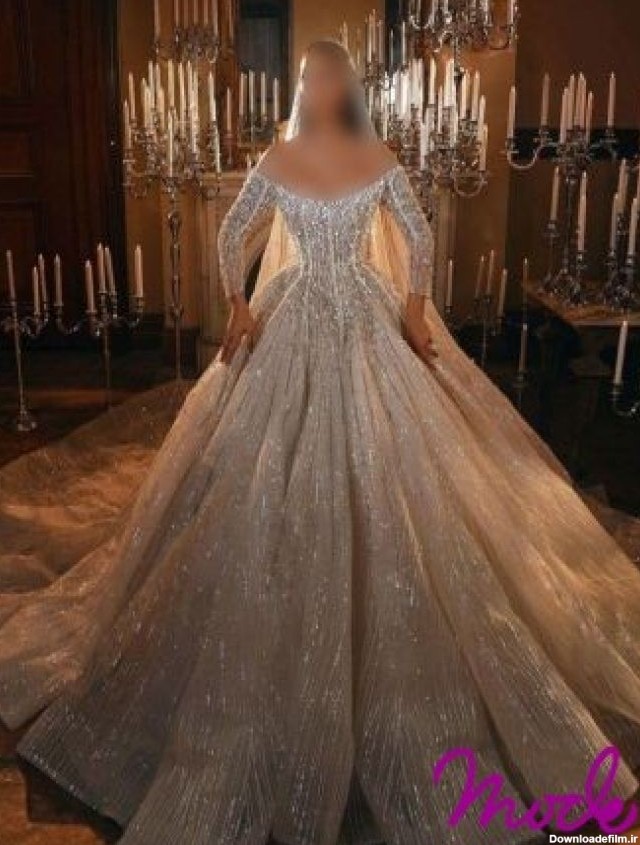 لباس عروس عربی [ لیست قیمت و مشخصات مدل ها ] نارسیا