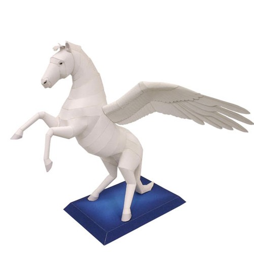 فیگور (مجسمه) مدل کاردستی ساختنی طرح پگاسوس اسب بالدار | فیگورین