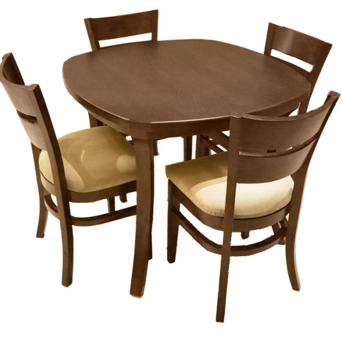 قیمت و خرید میز ناهارخوری و صندلی چوبی اسپرسان چوب مدل SM02