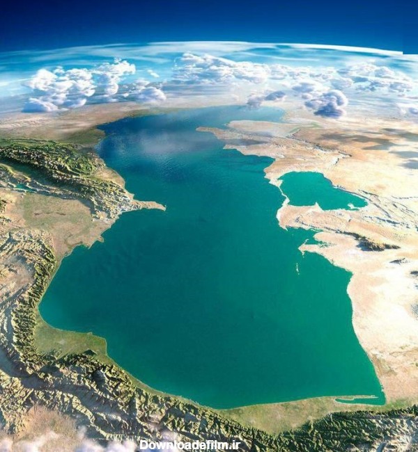 دریای خزر از چشم ماهواره (عکس)
