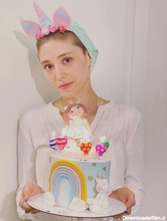 کیک تولد کودکانه فرشته حسینی /عکس