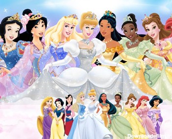 شخصیت های دختر کارتونی دیزنی girls Disney Princess