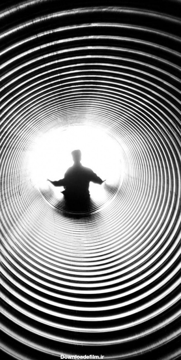 عکس زمینه هنری تونل سیاه و سفید پس زمینه | والپیپر گرام