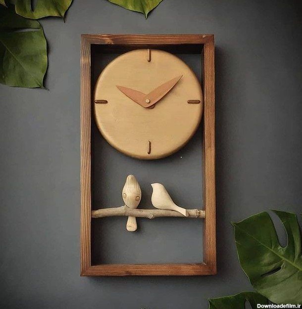 ساعت دیواری چوبی اینستاگرام با تنوع زیاد به همراه عکس های خاص - ویرگول