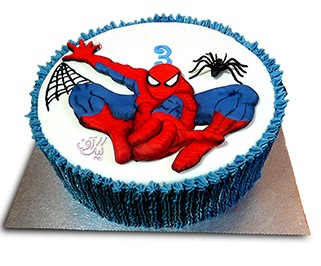 کیک تولد بچه گانه - کیک مرد عنکبوتی ۴ | کیک آف