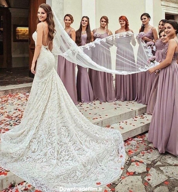 لباس عروسی عروس - عکس ویسگون