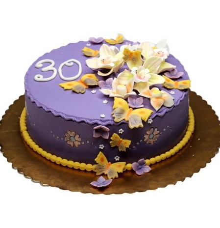 سفارش کیک آنلاین - کیک باغ بنفش | کیک آف