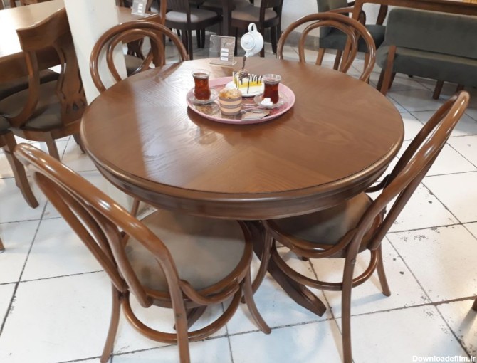 میز چوبی و صندلی چوبی 🟢- صندلی لهستانی | گروه تولیدی مبلمان قرن ۲۱