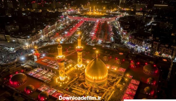 عکس حرم امام حسین از بالا