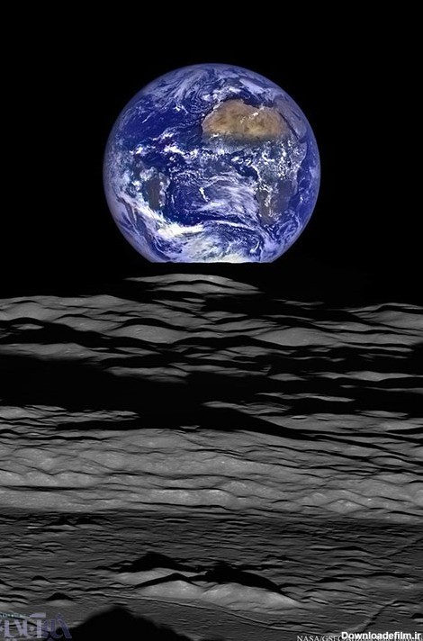 منظره زیبای غروب زمین از مدارگرد ماه (+عکس)