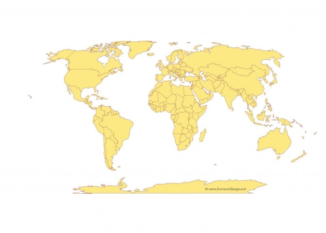 نقشه جغرافیایی جهان با کیفیت بالا (PDF و عکس) — Just Education