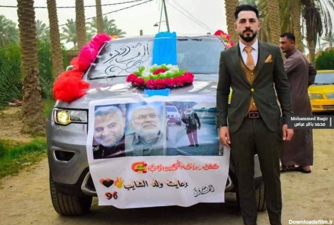 تزیین متفاوت ماشین عروس در عراق +عکس