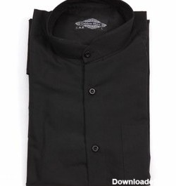 خرید و قیمت پیراهن مشکی آستین بلند مردانه مدل یقه دیپلمات(700313 ...