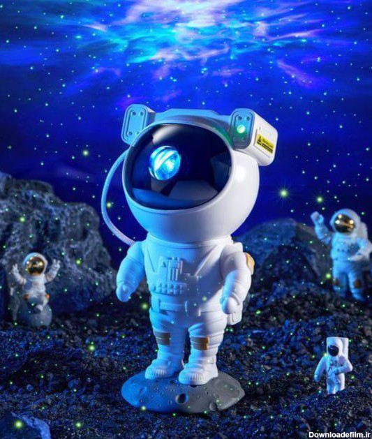 عکس قیمت خرید بهترین چراغ خواب کهکشانی سه بعدی آدم فضایی فضانورد اتاق خواب کودک