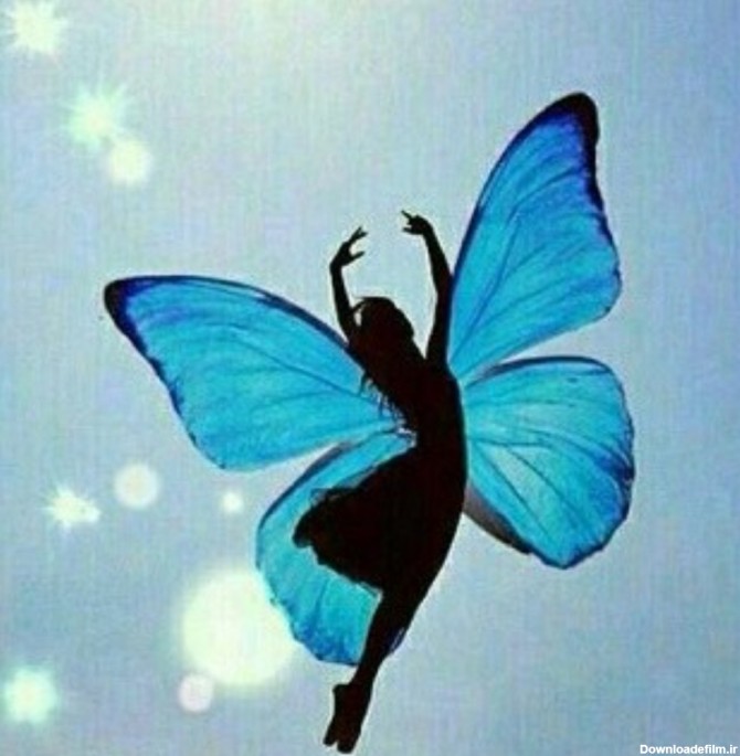 پروانه زیبا خاص دخترانه - عکس ویسگون
