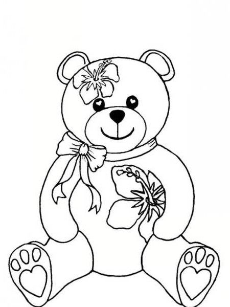 نقاشی خرس کودکانه و انواع رنگ آمیزی خرس های بامزه